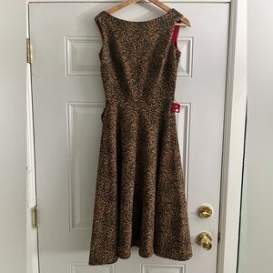 Tatyana Circle Dress in Leopard / Small, Belt Included